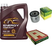 Mann Inspektionspaket 5L Mannol Energy Premium 5W-30 FüR VW Polo 1.2 TSI 16V 1.4