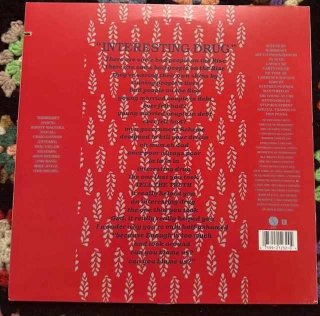 Morrissey Interesting Drug US 12”, Sire Records, Ex (promo)  3 songs 33 RPM - Image 4 of 4