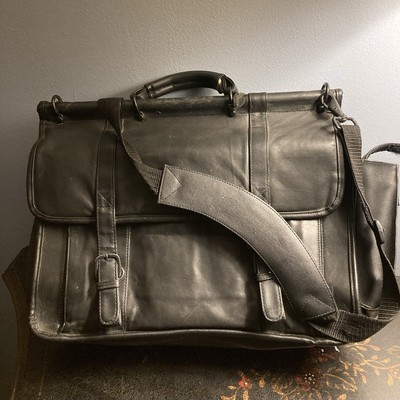 Vintage Compucase Leather Computer Bag. 