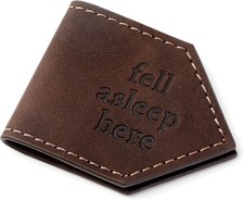 Magnetic Book Mark Leather Page Marker Bookworm Gifts Holder School Clip Brown