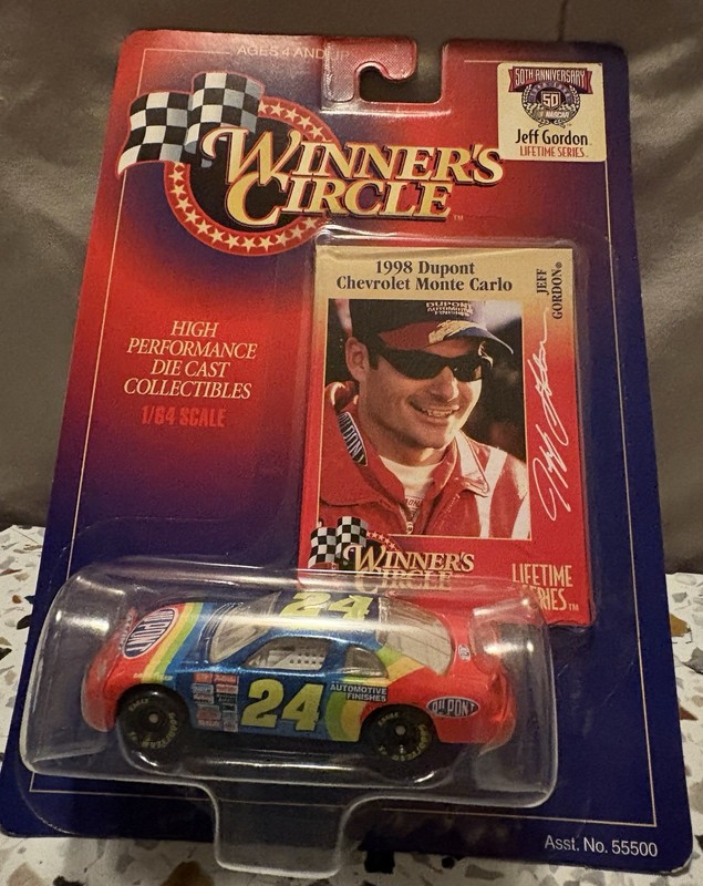 Winner's Circle Lifetime Series 1:64 Diecast 50th Anniv. NASCAR 1998 Jeff Gordon