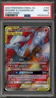 Pokemon Reshiram & Charizard GX csm2cC CHINESE Super Rare #153 PSA 9 Mint