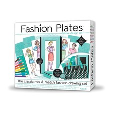 New - Fashion Plates Deluxe Design Set - Ages 6 1 player
