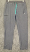 Figs Technical Scrubs Pants Yola Women s Size M/T Graphite Gray Yoga Waistband