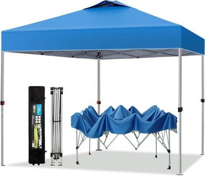 10x10 Easy Setup Pop Up Canopy Outdoor Sun Shelter for Backyard Party Events
