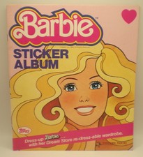 Vintage 1983 Mattel BARBIE STICKER ALBUM Figurine Panini Topps - Dress Up Barbie