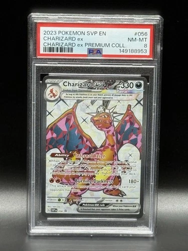 Charizard EX 056 SV: Scarlet & Violet Premium Collection PSA 8