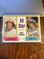 Dick Allen Hank Aaron 1974 Topps All Star First Basemen #332 HOF EX/NM++ Range