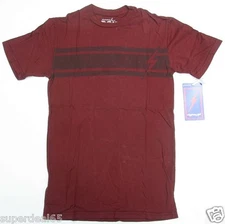 Lightning Bolt T Shirt  Shadow Bolt T Red Mahogany 100% Cotton Retro Vintage 