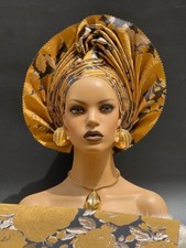 Adejoke African Headtie Auto Gele, Headgear.