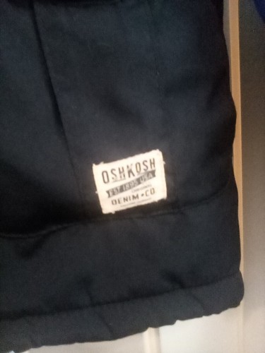 Osh Kosh B'Gosh Fleece Lined Parka Winter Coat Kid Size 7 Royal & Dark Blue - Picture 13 of 13