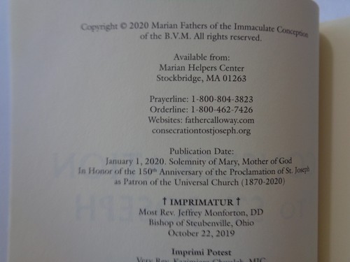 Consecration to St. Joseph by Donald H. Caloway, MIC (Paperback, 2020) - Picture 3 of 4