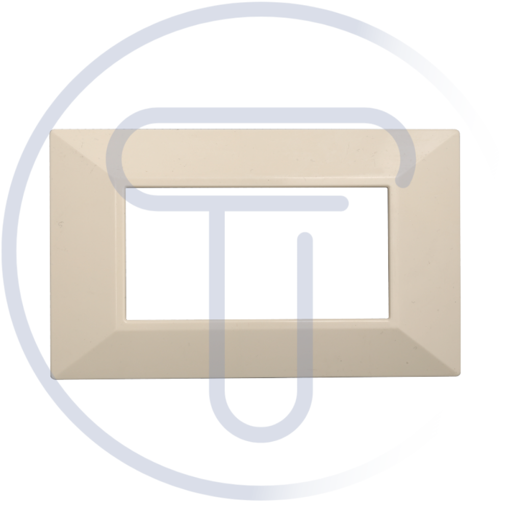 BTicino Axolute compatibile Placca Piramide, Moon, 4 moduli, plastica sabbia