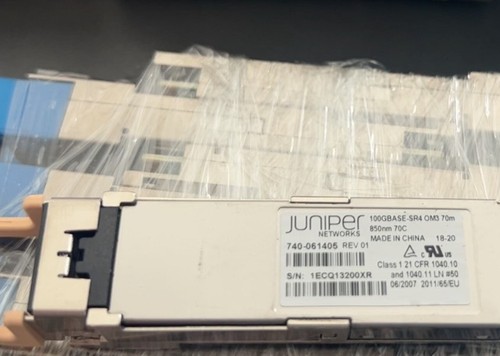 JUNIPER 740-058734 QSFP-100G-SR4 QSFP28 850nm 70M OM3 MMF Fiber optic module - 第 3/3 張圖片