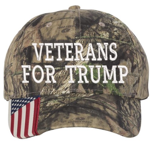 VETERANS FOR TRUMP CAMO USA BRING EMBROIDERED HAT MAGA DONALD TRUMP HAT