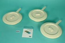 Sundo Stechbecken mit Deckel und Griff  3er Set  &Oslash; 31cm Bettpfanne #9554