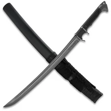 Honshu Battle Ready Tactical Wakizashi Sword | Sharp Damascus Steel Blade