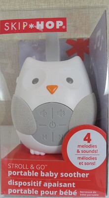 Skip Hop Baby Sound Machine Stroll & Go Portable Baby Sleep Soother, 4 Melodies