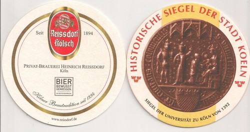 Reissdorf Kölsch - "Historische Siegel der Stadt Koeln - Universität 1392" - Bild 1 von 1