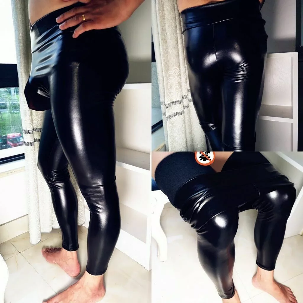 LEATHER LEGGINGS AND PVC LEGGINGS 