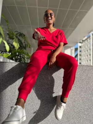 Salon Uniform Women Men Medical Nursing Scrub Set B2B Wholesale High Quality