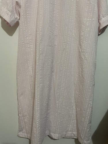 Givoni Size M Women’s Nightie Pink Sleepwear Short Sleeve Button Casual - Picture 12 of 12