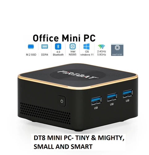 DT8 Mini PC Intel N100 Windows 11 DDR4 8/16GB 256/512GB WIFI5 1000M LAN - Foto 14 di 18