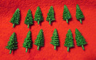 American Flyer, S Gauge, All Aboard, 12 Small Pine Trees in mint condition. — photo 2