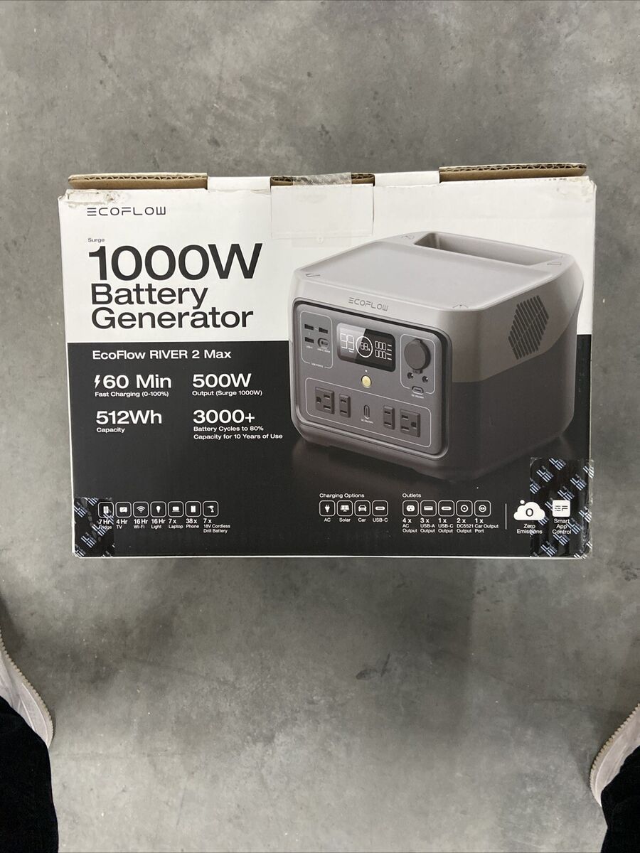 EcoFlow RIVER 2 Max 512Wh Portable Power Station for sale EcoFlow RIVER 2 Max 512Wh Portable Power Station for sale