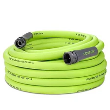 25/50/75/100/150FT Premium 5/8' Rubber Garden Hose - Heavy Duty Male to Female