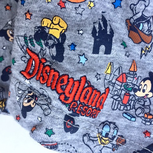 Disneyland Resort Baby Gray One Piece S/S Theme Park Graphic Print Bodysuit 24 M - Picture 5 of 12
