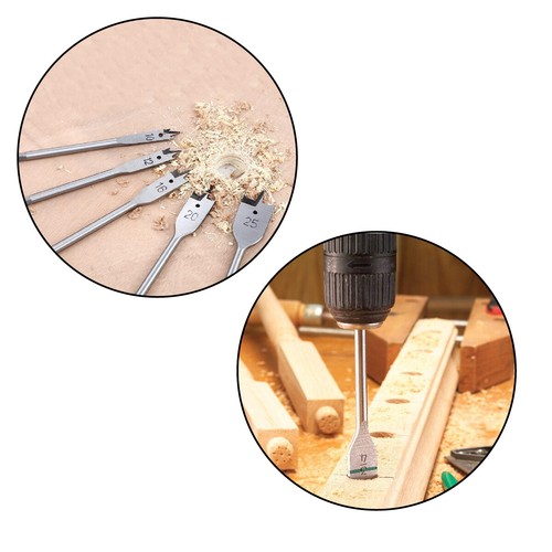 6mm to 38mm Flat Wood Bits Hole Saw Cutter Woodworking Spade Bit Wood Drill Bits - Picture 12 of 24