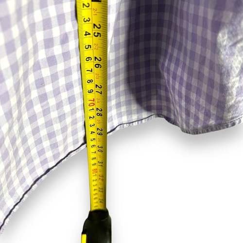 Camicia uomo Bonobos grigia viola a quadri slim fit manica lunga con bottoni taglia XL - Foto 10 di 11