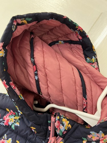 Joules Kinnaird Showerproof Recycled Padded Floral Puffer Jacket Coat Size 5🇬🇧 - Picture 5 of 8