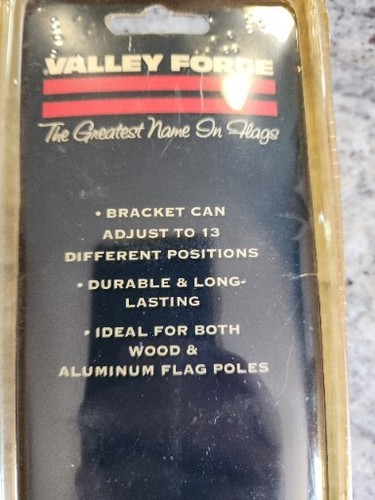 VTG NOS Valley Forge 1" White Cast Aluminum Multi-Position Bracket - Picture 5 of 6