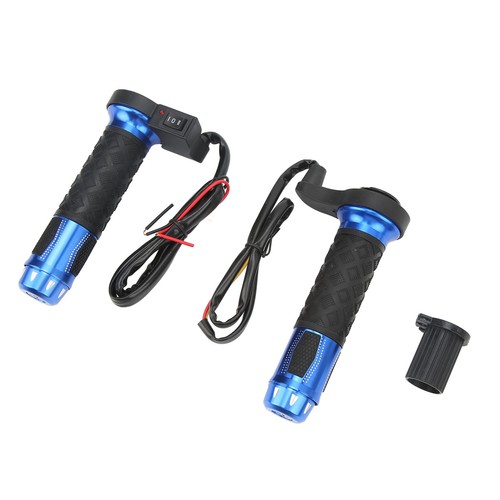 1 par de empuñaduras eléctricas calientes de aleación de aluminio con mango térmico para motocicleta de 12 V FF - Imagen 10 de 23