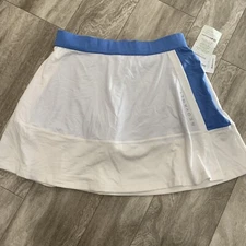 Redvanly Womens Tennis Skort White w/Blue Accents Small NWT