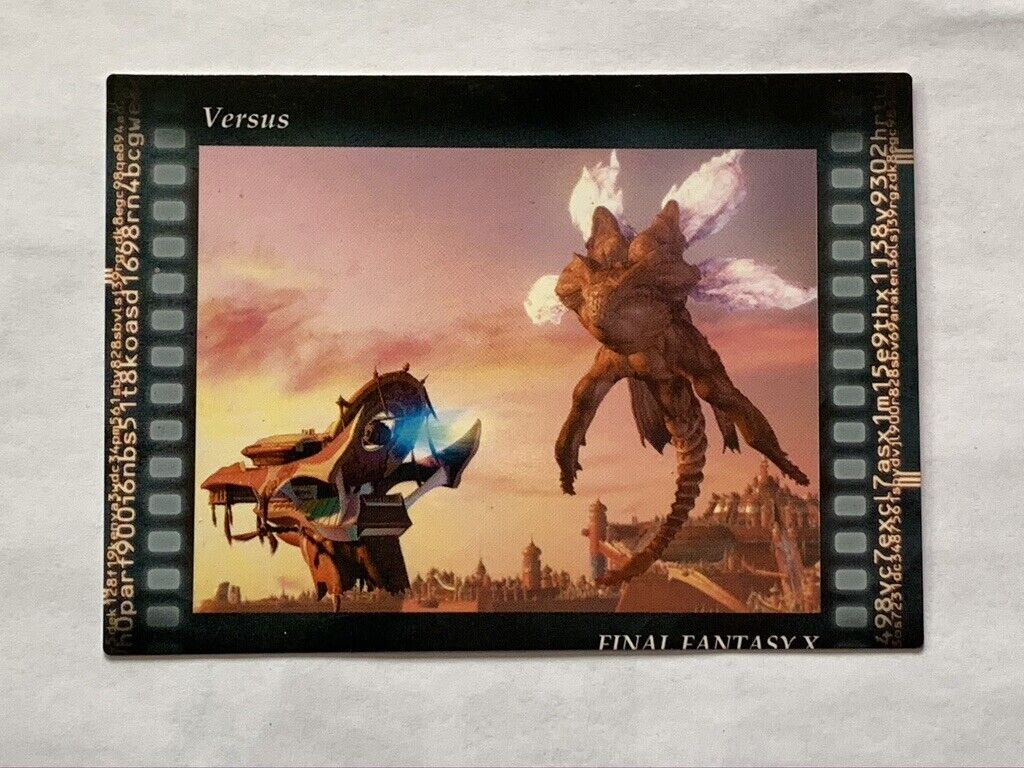 Sin FINAL FANTASY X FFX Art museum SQUARE japanese card made Sin FINAL FANTASY X FFX Art museum SQUARE japanese card made