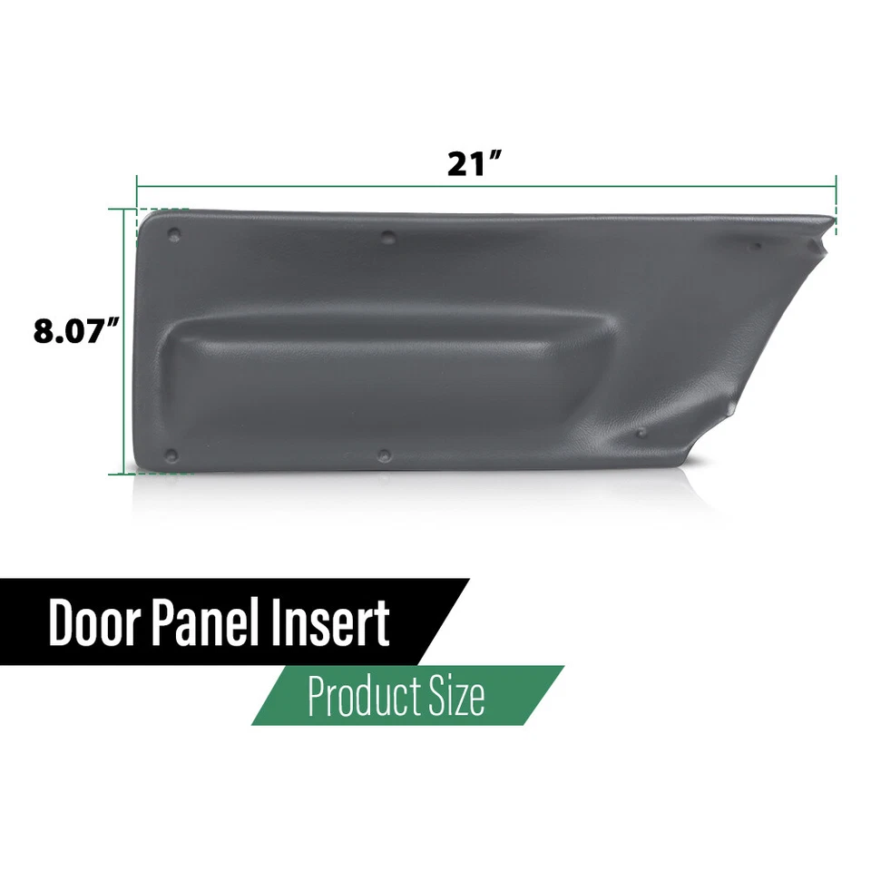 Inserto de panel de puerta gris 2 piezas apto para Volkswagen 2003-2010 nuevo Beetle convertible Foto 3 de 4