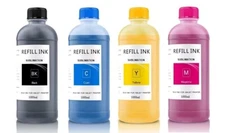 500ml 1000ml Sublimation Bulk Refill Ink Bottles Wide Printer Compatibility