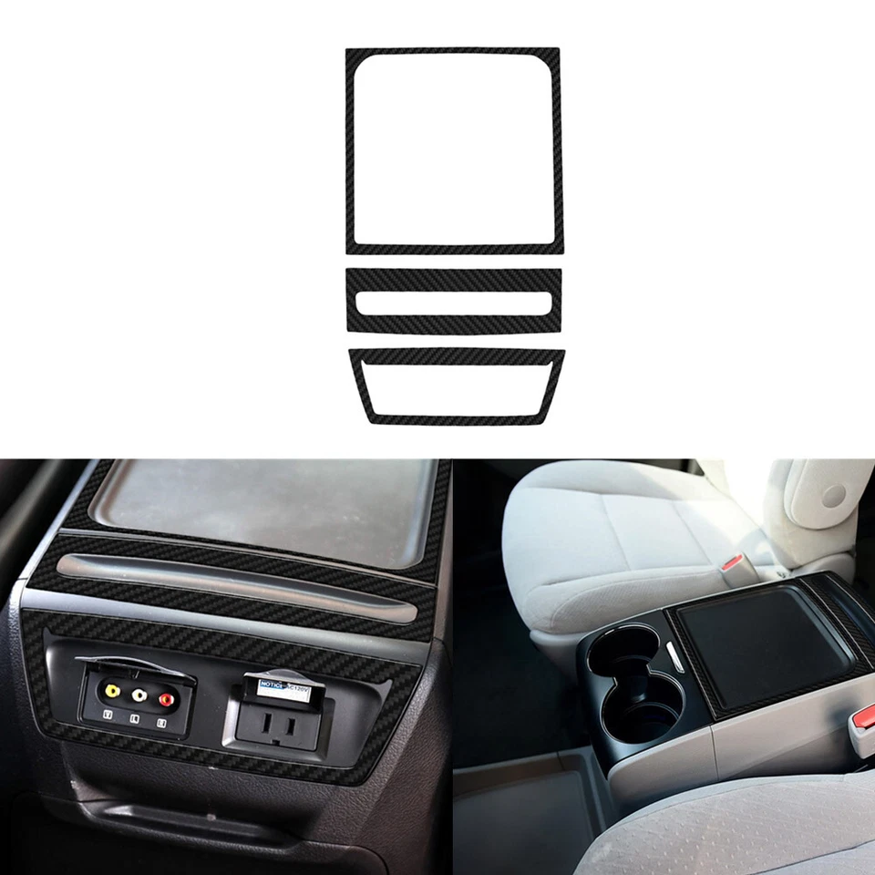 68X Carbon Fiber Interior Full Sets Cover Trim Kit For Toyota Sienna 2015-2020 Foto 4 de 4