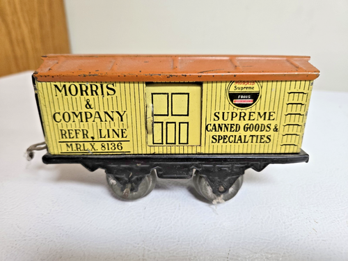 AMERICAN FLYER No. 1110 MORRIS & CO. REFRIGERATOR CAR - Prewar O Gauge - Picture 2 of 6