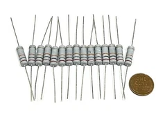 15 Pieces 2M4 2.4M ohm 2Watt 2W 5% Tolerance Metal Oxide Film Resistor G363