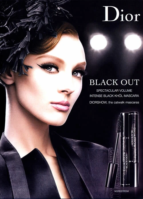 2008 Dior noir diorshow maquillage mascara 1 page MAGAZINE AD