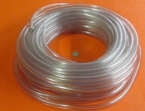 PVC Tubing, Clear, 1/2" OD x 1/4" ID x 1/8" Wall x 100 Foot Coil - Afbeelding 1 van 12