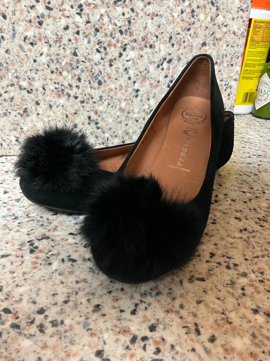 【美品】Ibiza JEFFRFY CAMBELL リボン　黒　フラットシューズ 美品】Ibiza JEFFRFY CAMBELL リボン 黒 フラットシューズ