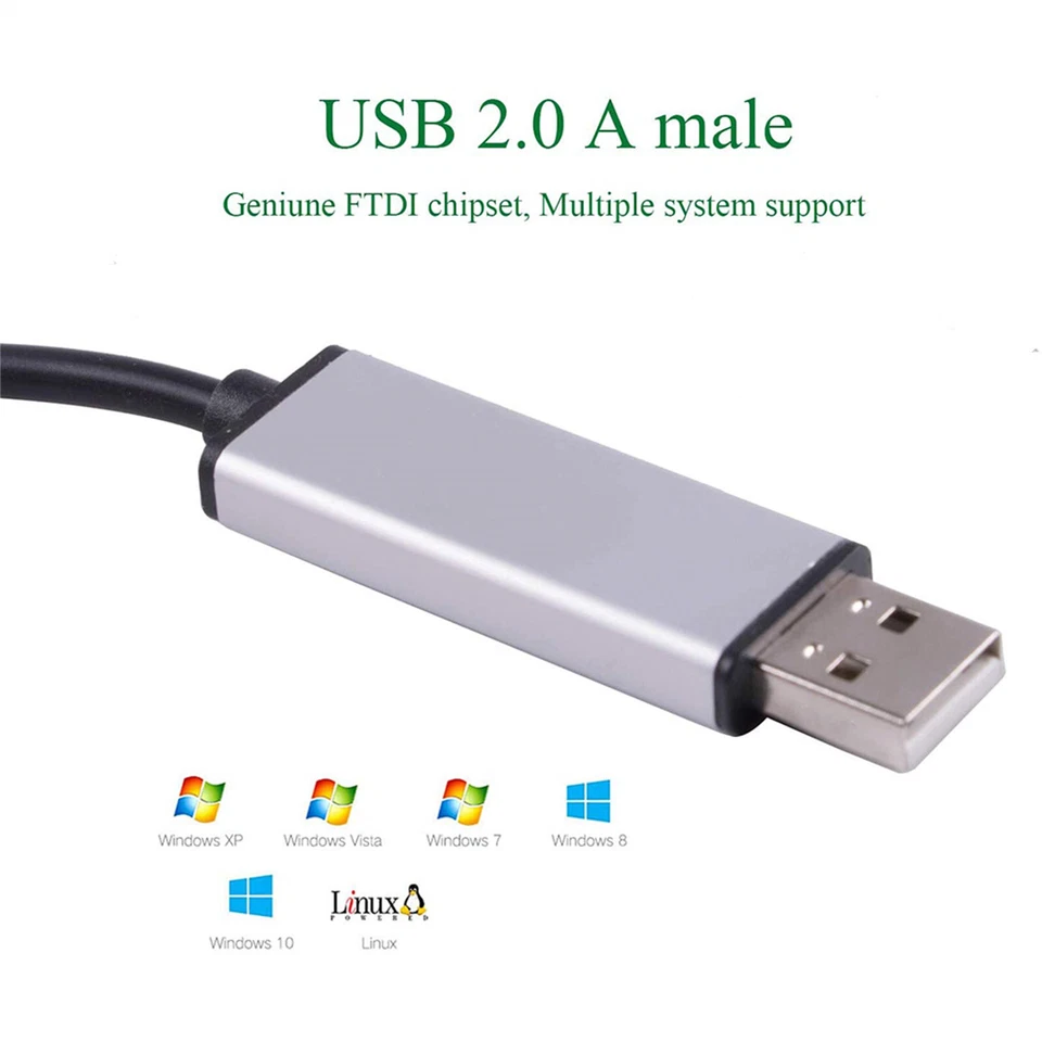 USB to DMX Interface Adapter DMX512 Controller Cable Stage Light for PC Computer - Image 3 of 4