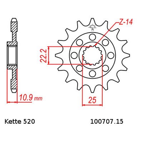 Kit De Chaîne Aprilia RXV550 06-12 Chaîne DID 520 ZVM-X 112 Ouvert 15/48 - Bild 2 von 4