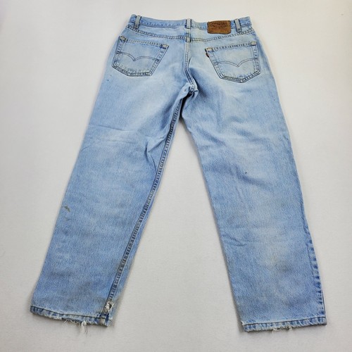 Vtg 90s Y2K Levis 550 Jeans Men Sz 36×30 Zip Fly Relaxed Fit Made In USA 2000 - Picture 2 of 13