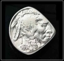 INDIAN HEAD / BUFFALO Nickel Plectrum- vintage coin guitar pick - FREE SHIPPING